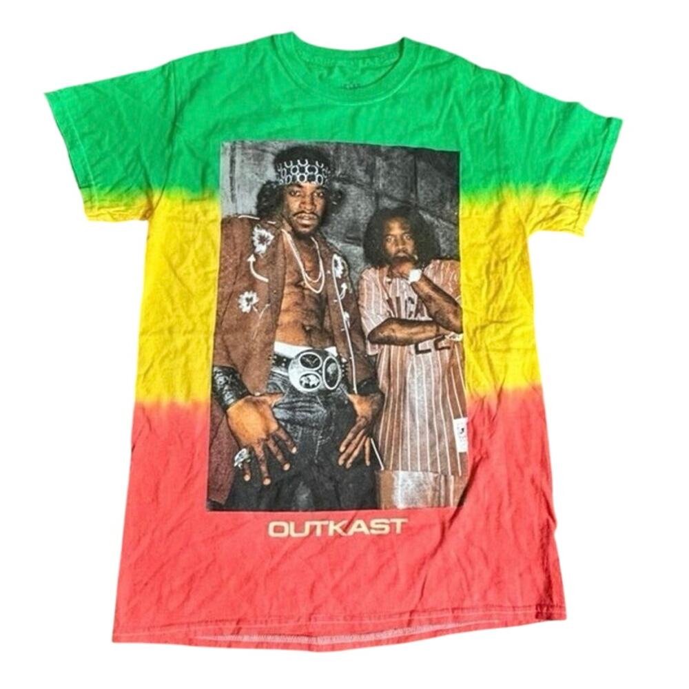 OUTKAST Rasta Tie Dye Tee Size Small / P2P Approximately 17” New without Tag